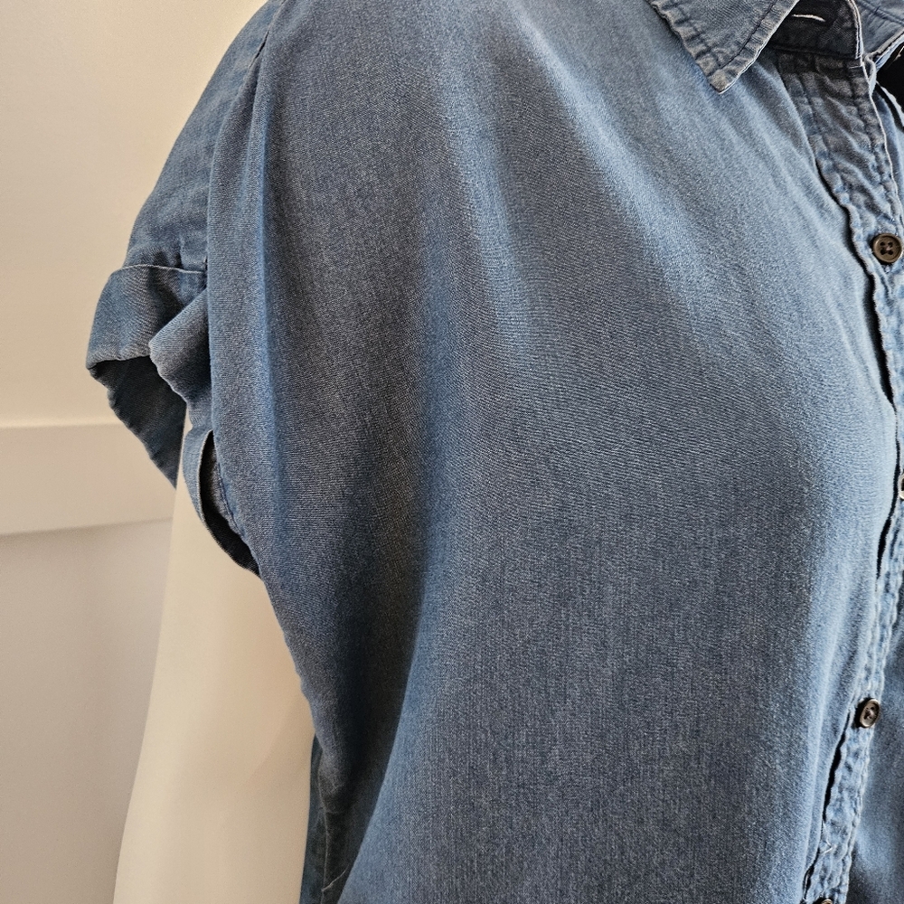 Tilley Blue Button-Up Denim Shirt - Picture 4 of 9
